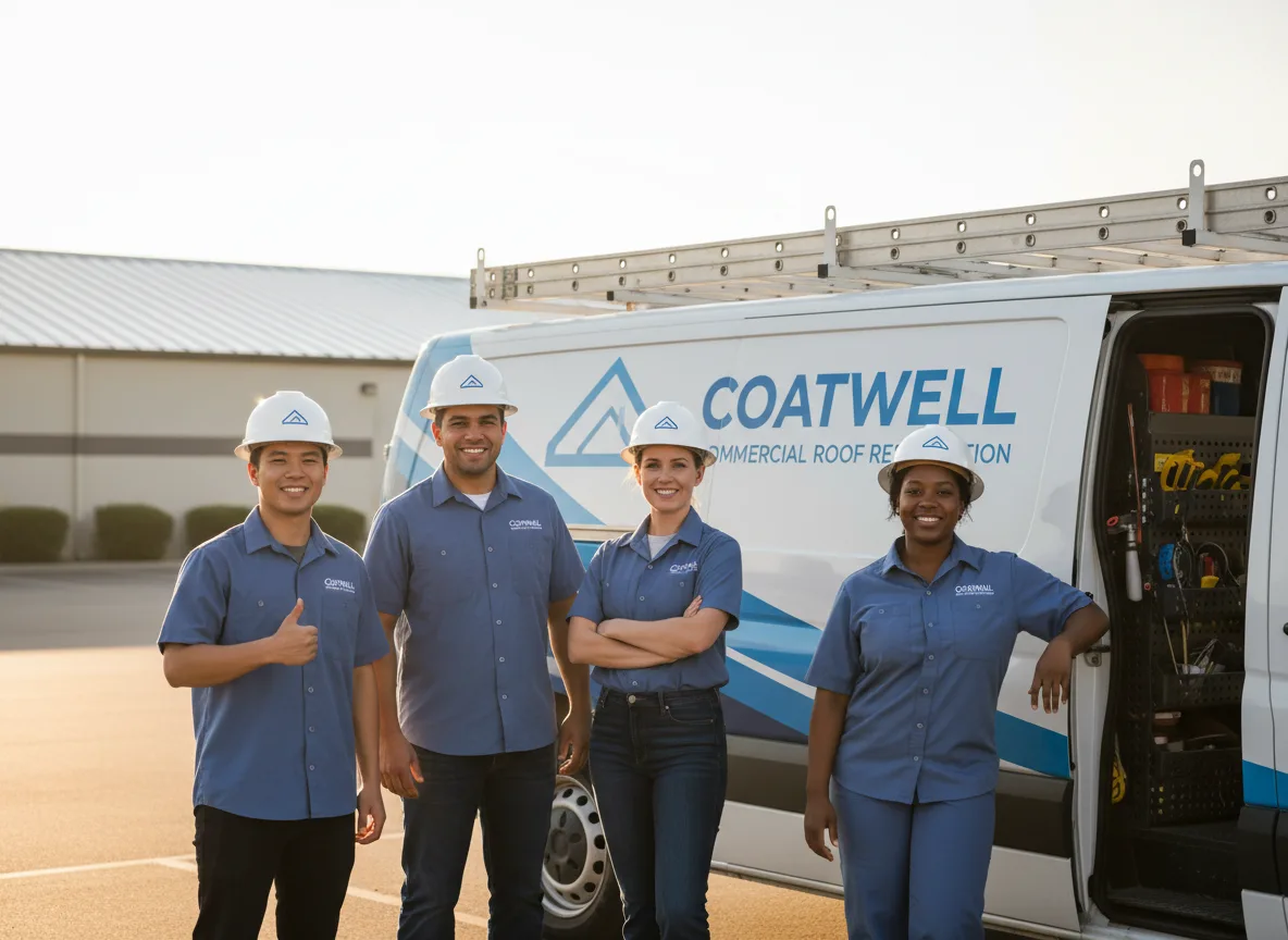 Commercial roof coating company in Muse, OK